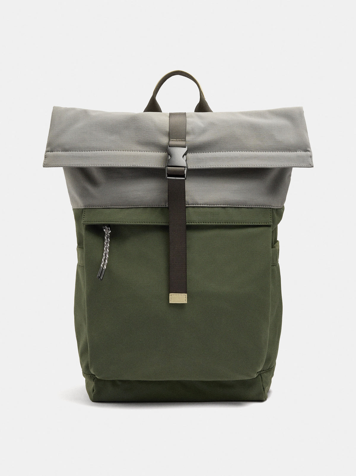 Nylon Roll-Top Cabin Backpack With Bottle Holder L