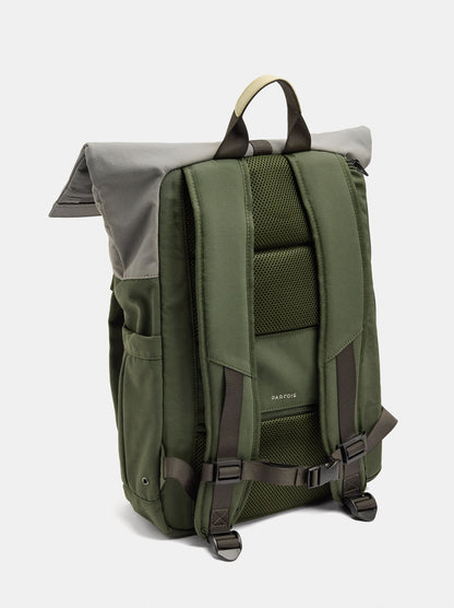 Nylon Roll-Top Cabin Backpack With Bottle Holder L