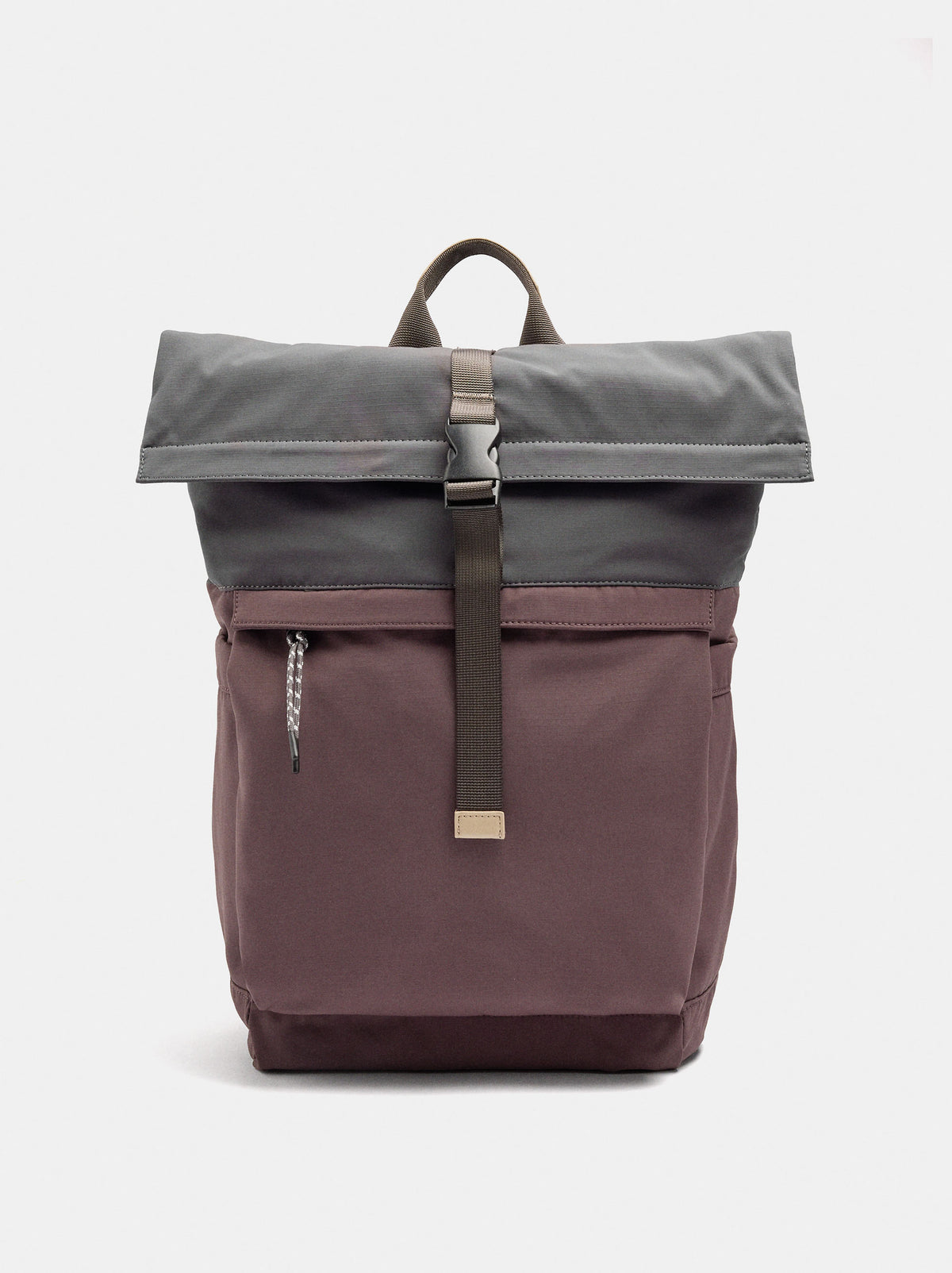 Nylon Roll-Top Cabin Backpack With Bottle Holder M
