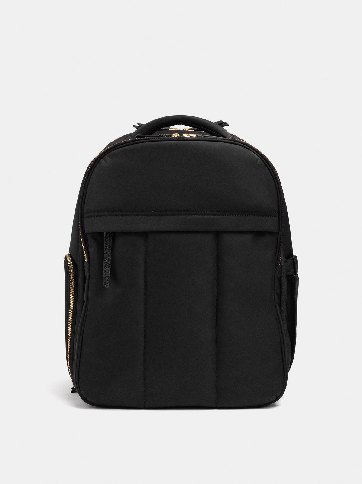 Expandable Nylon Cabin Backpack With Bottle Holder