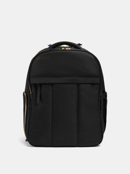 Expandable Nylon Cabin Backpack With Bottle Holder