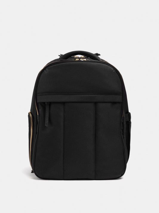 Expandable Nylon Cabin Backpack With Bottle Holder