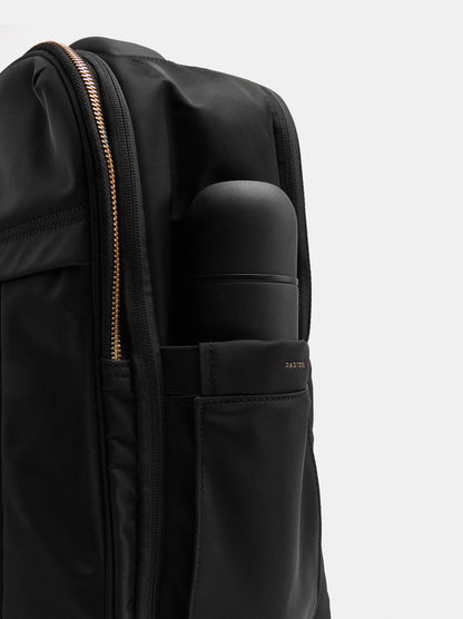 Expandable Nylon Cabin Backpack With Bottle Holder
