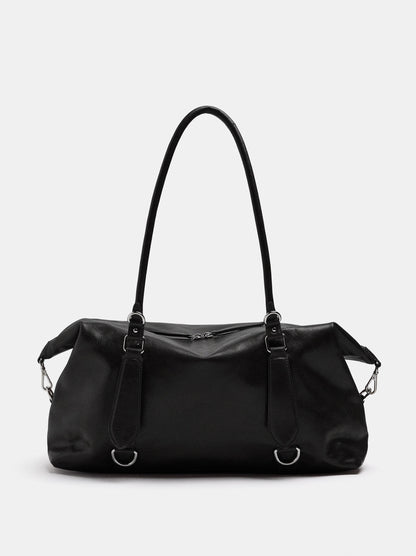 M Leather Shopper Bag With Rings