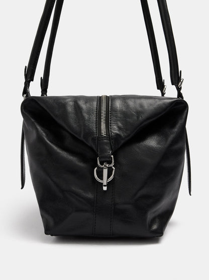 M Leather Shopper Bag With Rings
