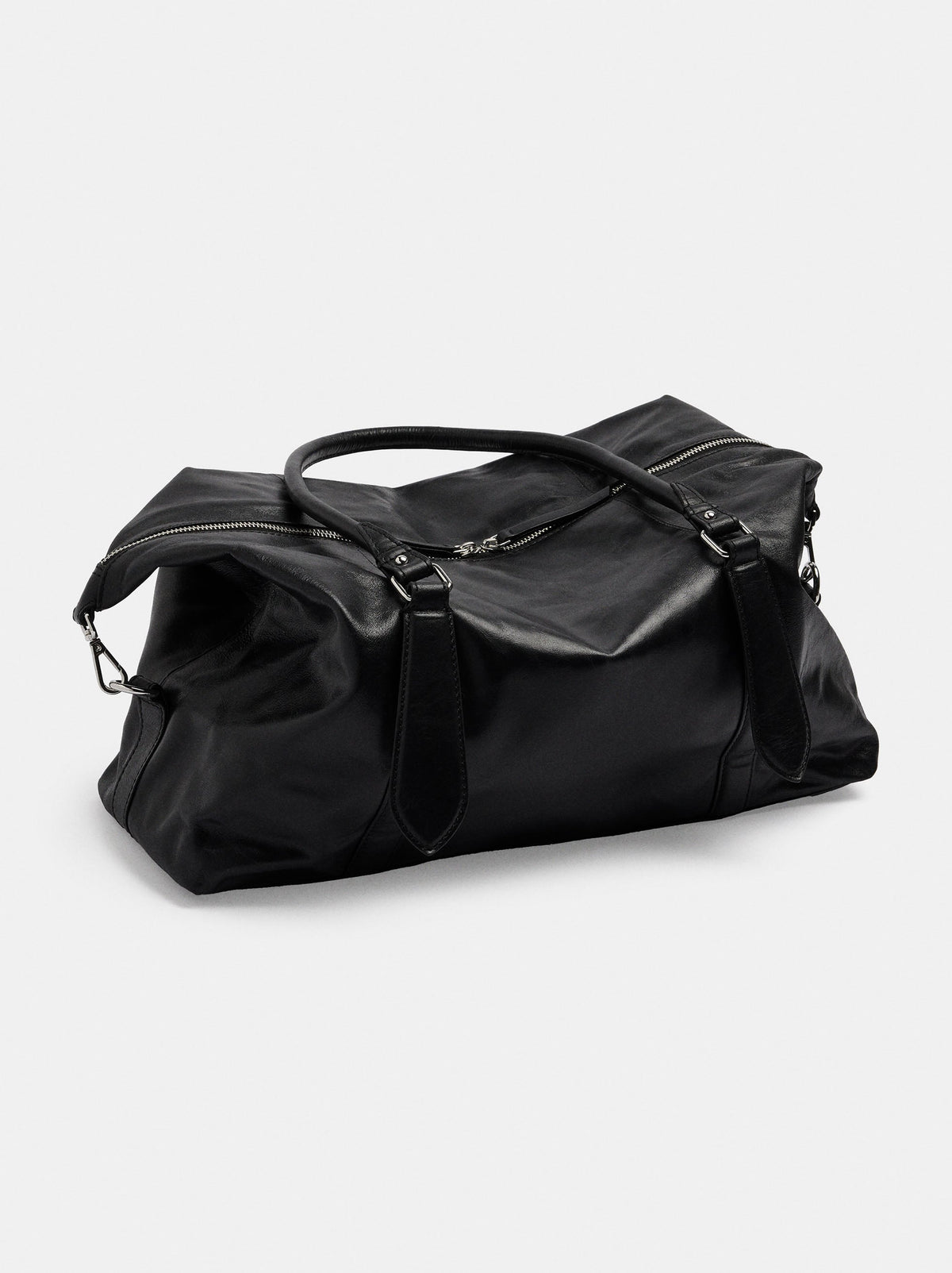 M Leather Shopper Bag With Rings
