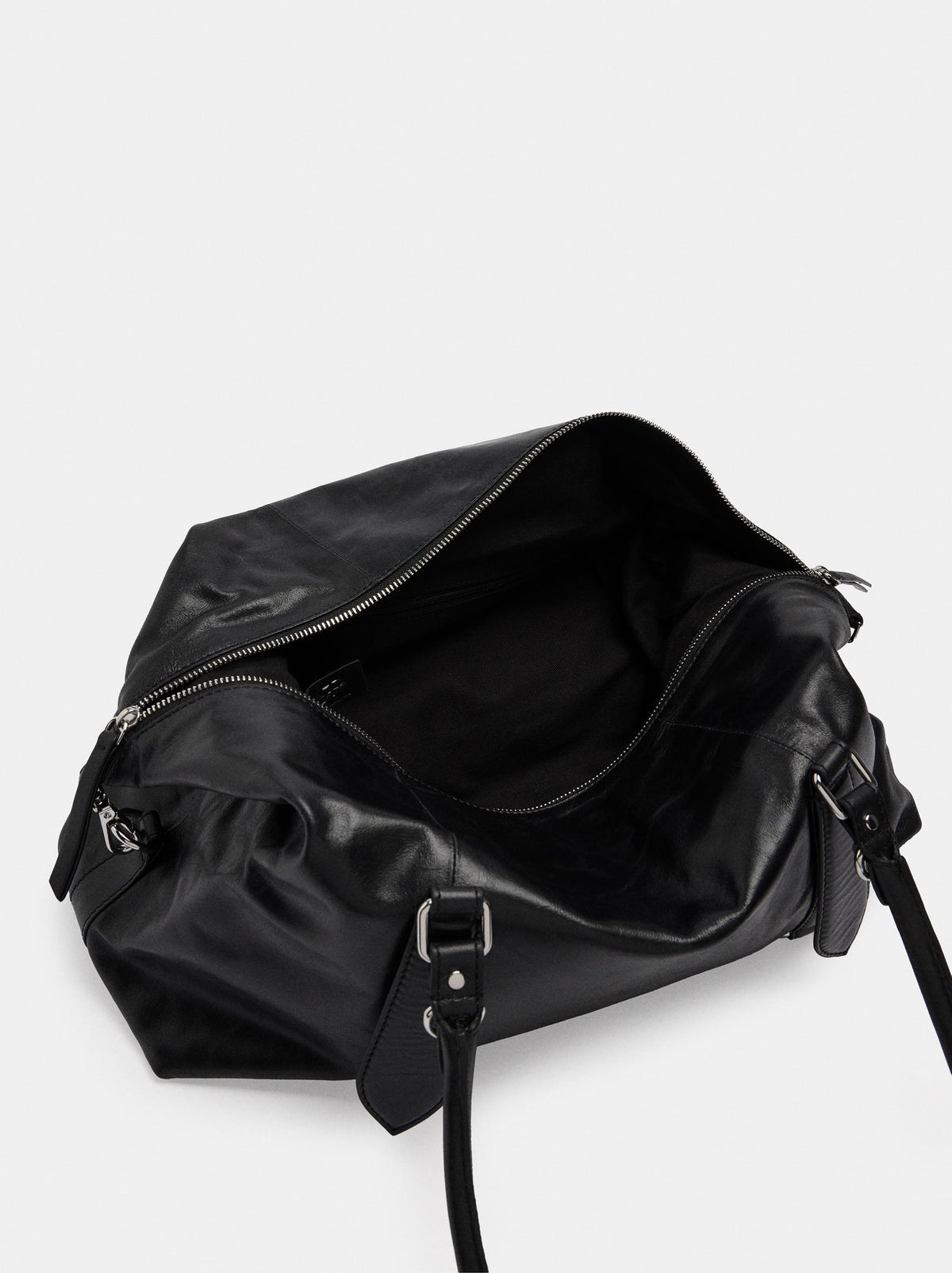 M Leather Shopper Bag With Rings