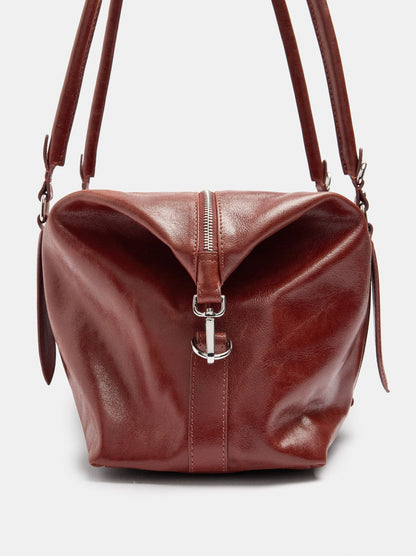 M Leather Shopper Bag With Rings