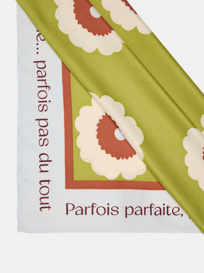 Square Scarf With Floral Print