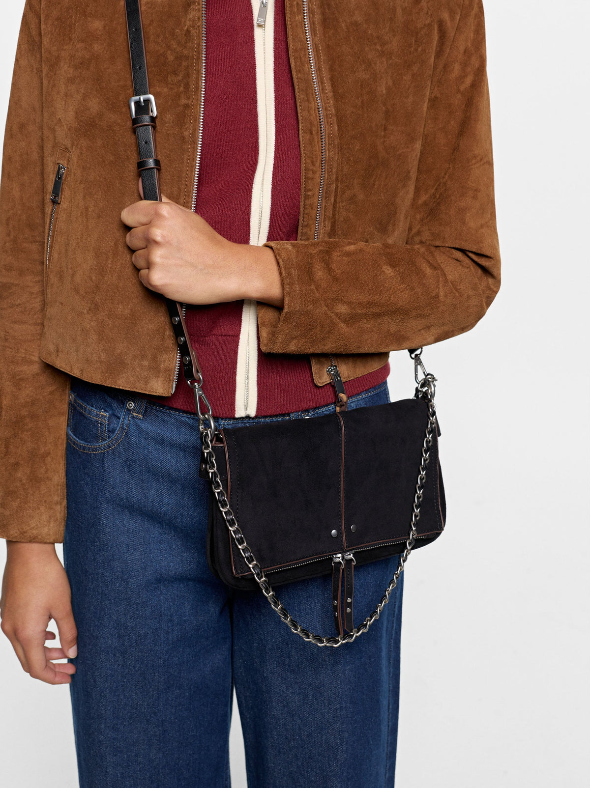 Leather-Effect Handbag With Flap