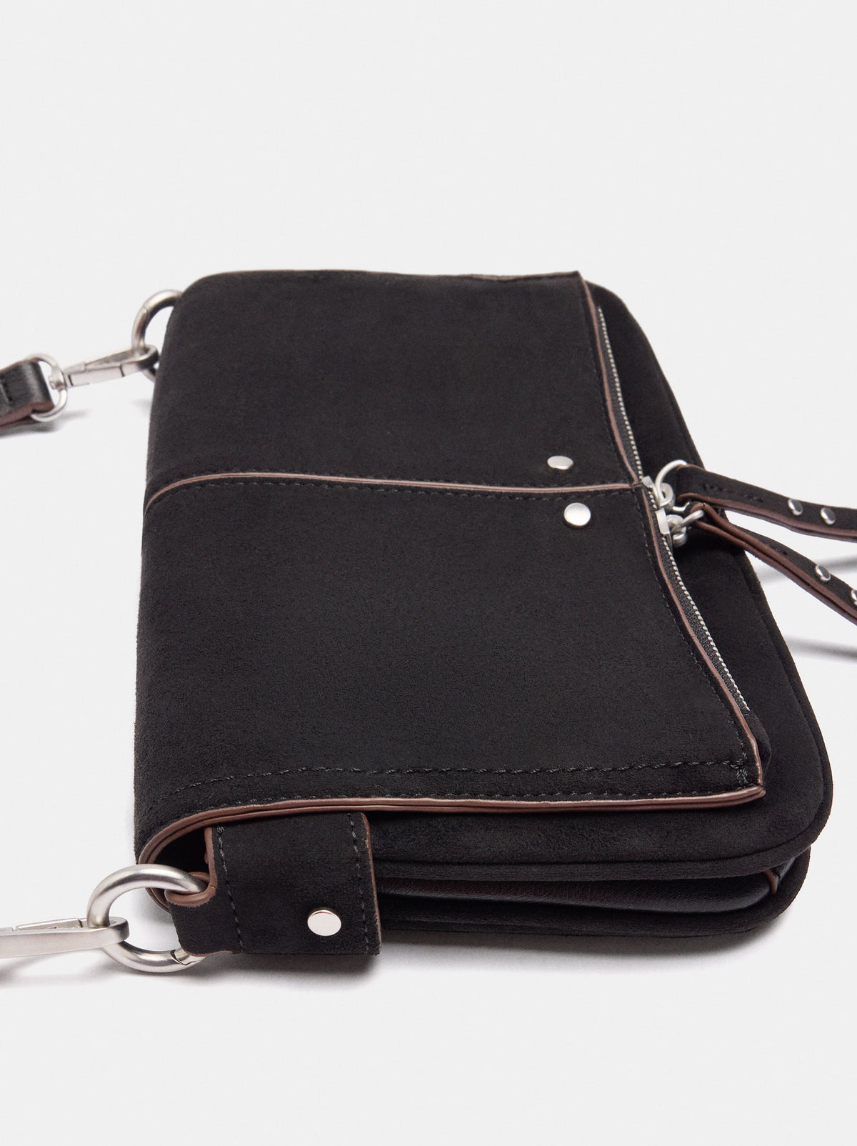Leather-Effect Handbag With Flap
