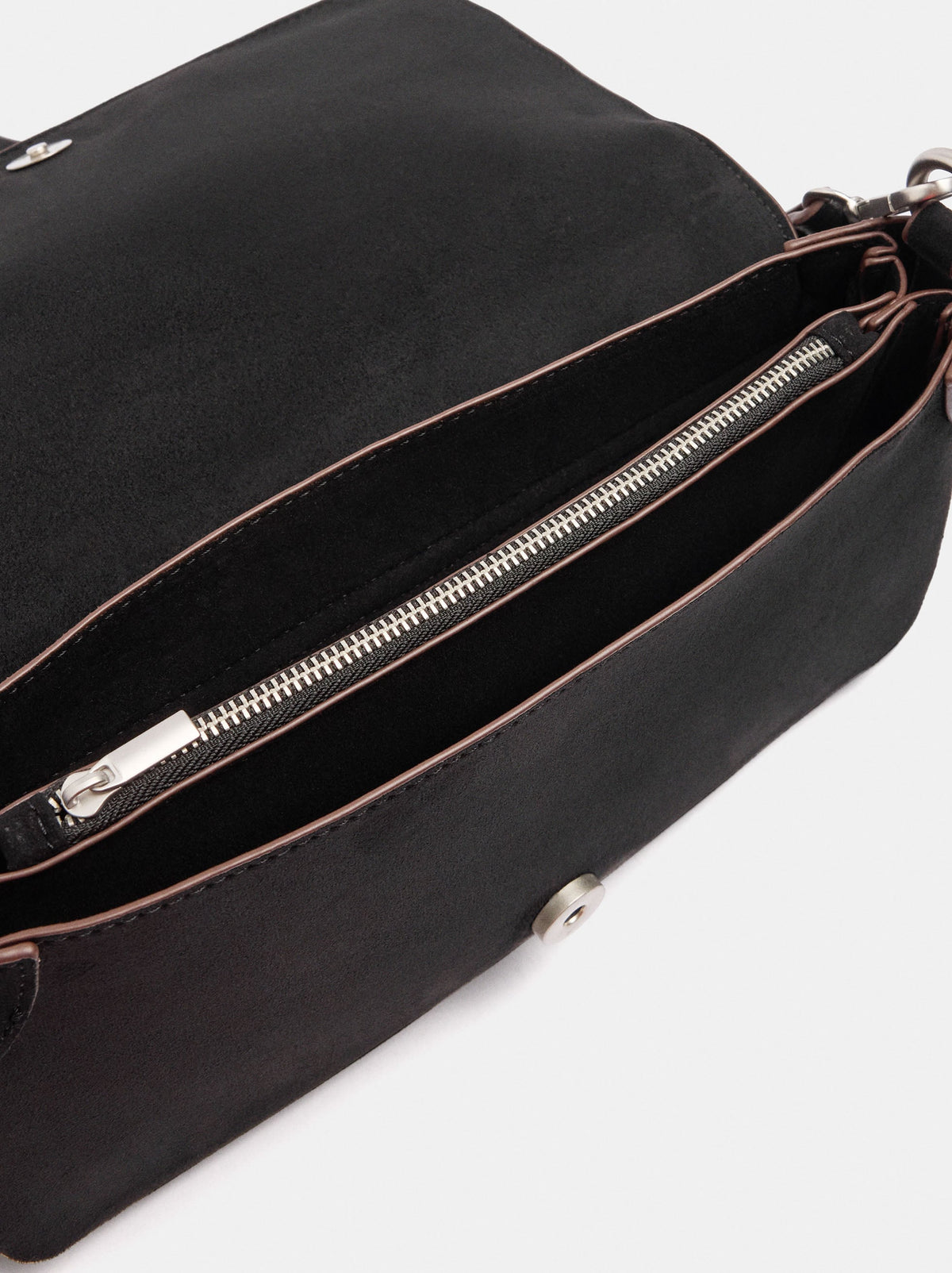 Leather-Effect Handbag With Flap