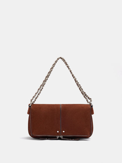 Leather-Effect Handbag With Flap