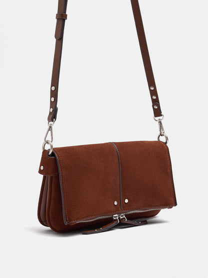 Leather-Effect Handbag With Flap