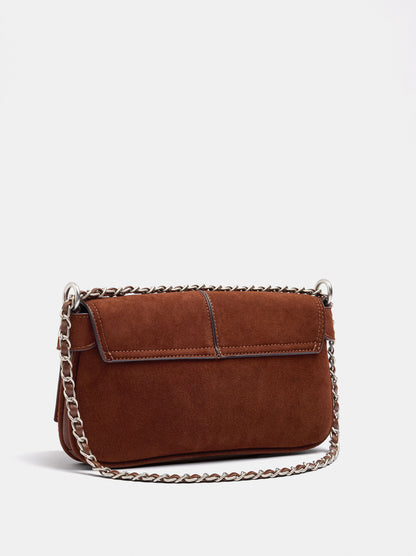 Leather-Effect Handbag With Flap