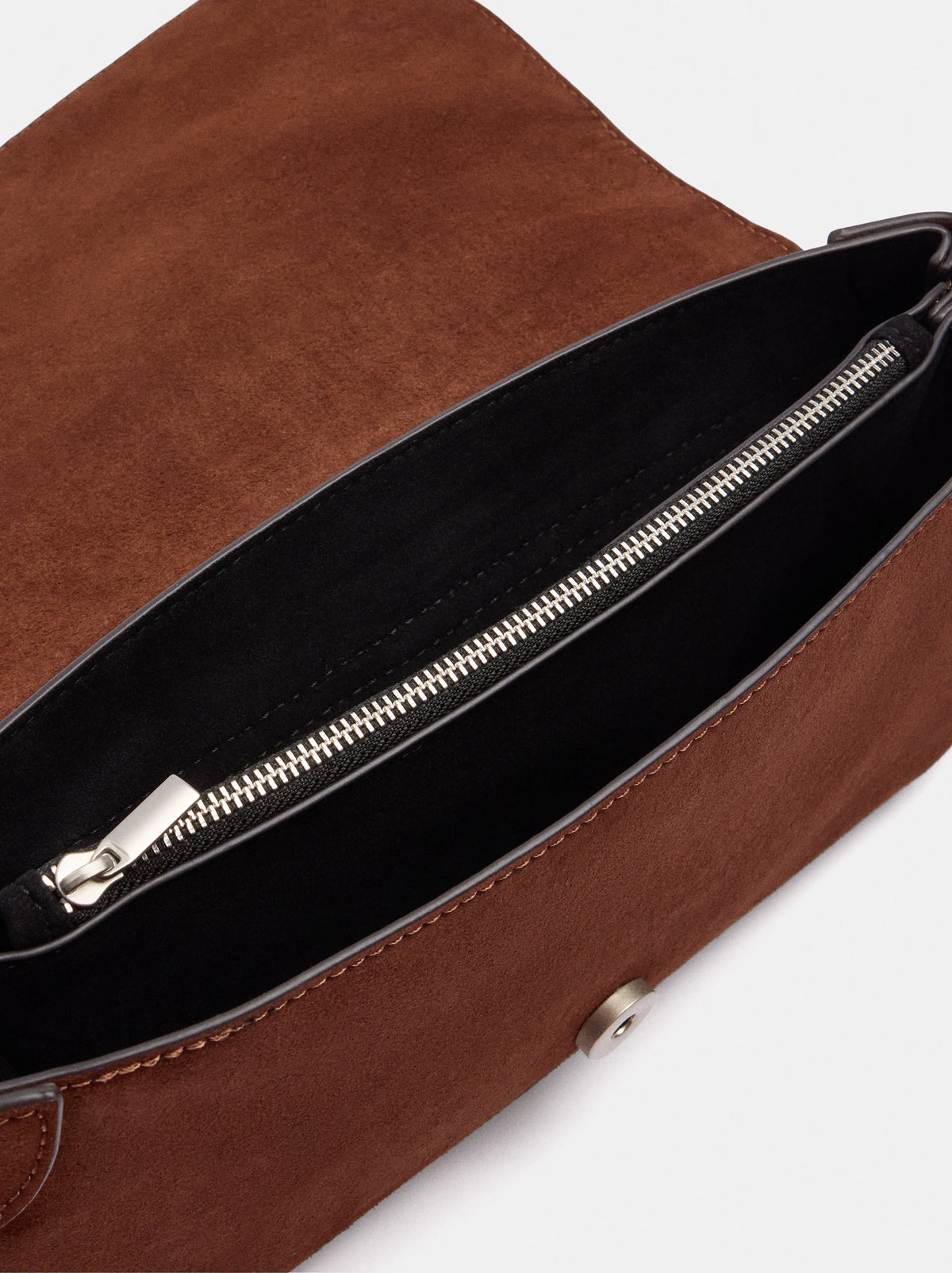 Leather-Effect Handbag With Flap
