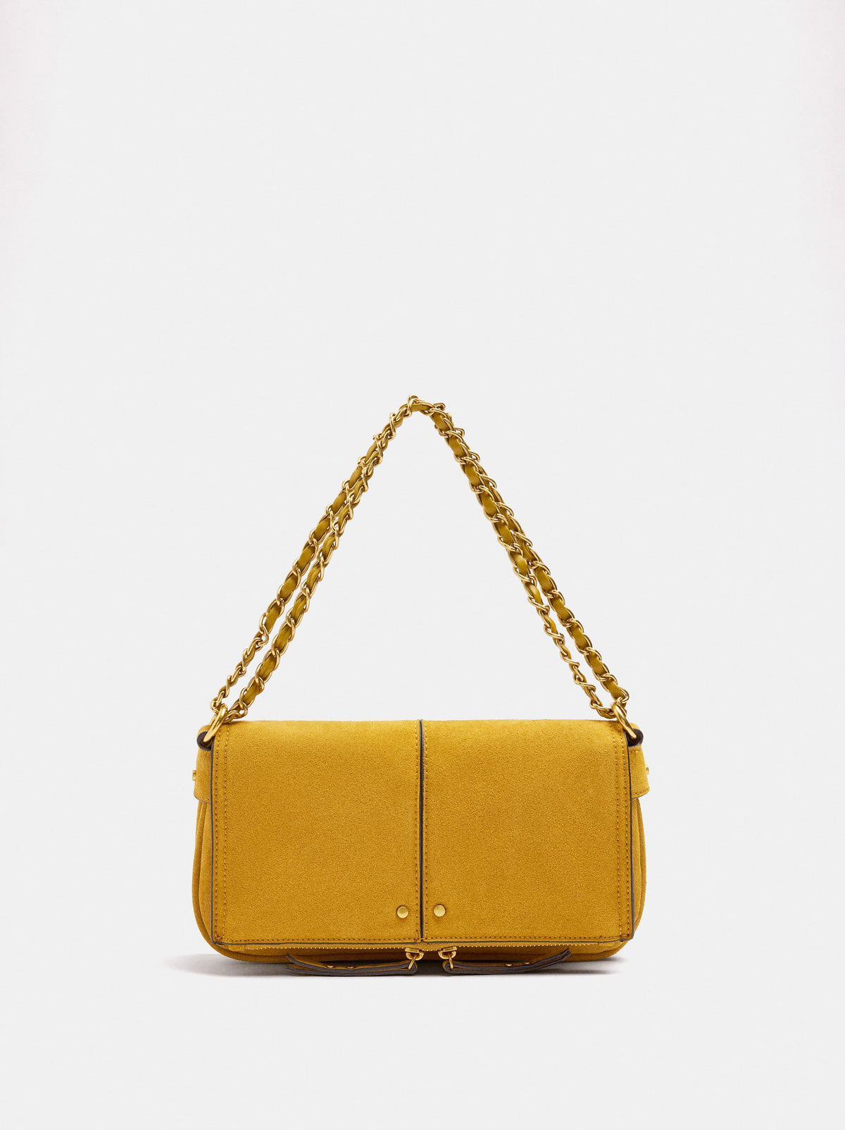 Leather-Effect Handbag With Flap