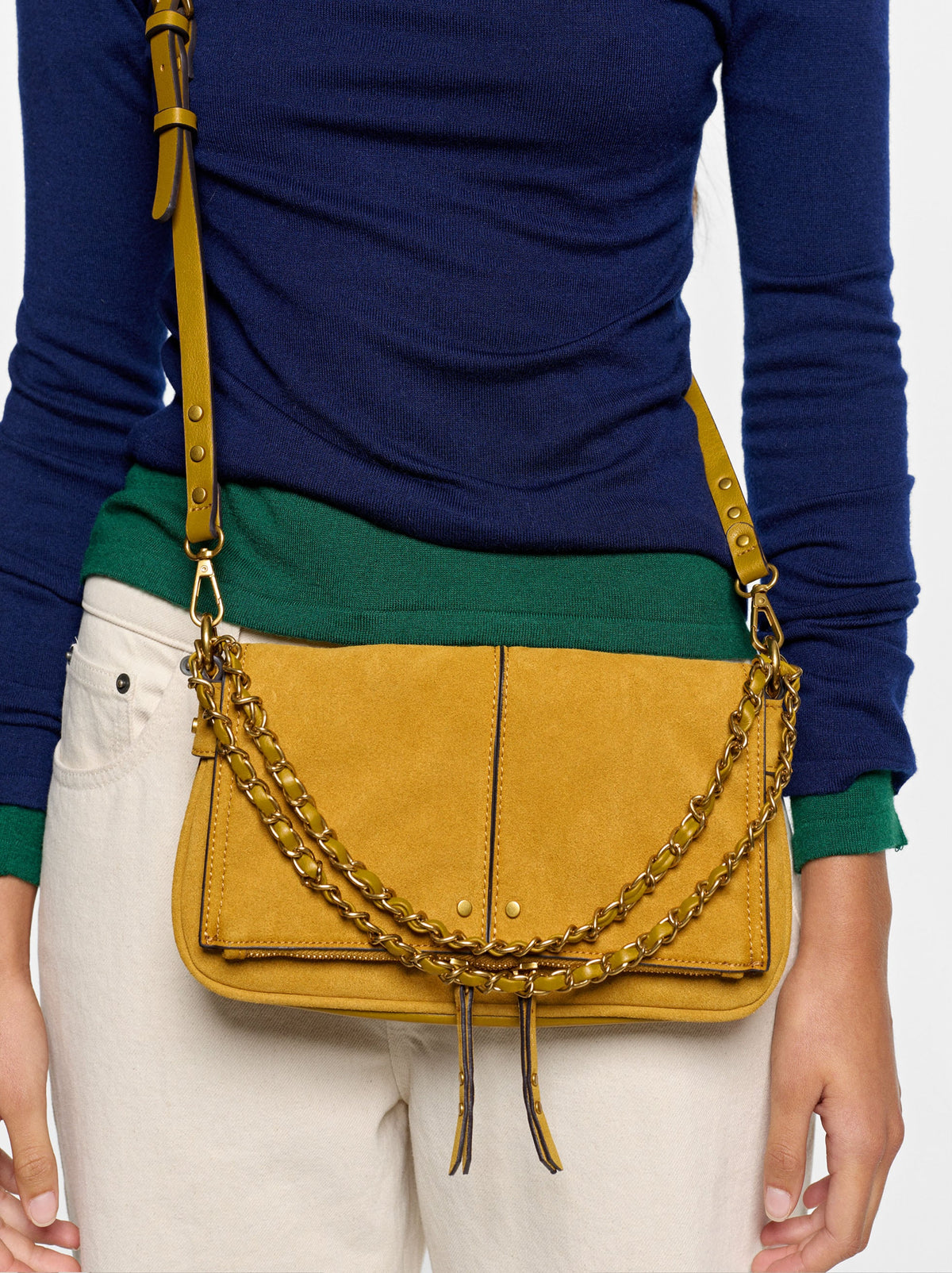 Leather-Effect Handbag With Flap