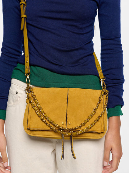 Leather-Effect Handbag With Flap