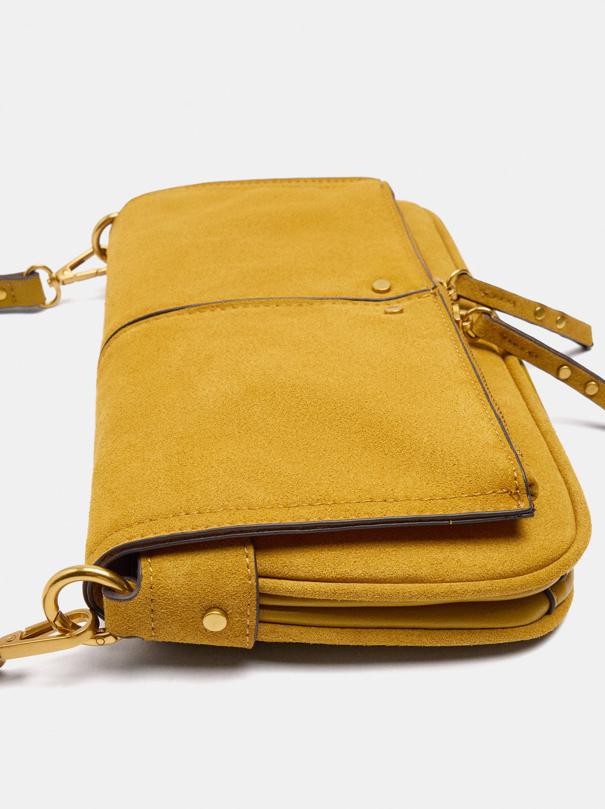 Leather-Effect Handbag With Flap