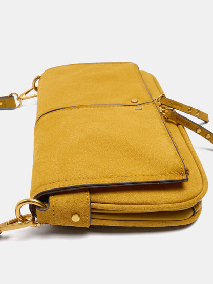 Leather-Effect Handbag With Flap