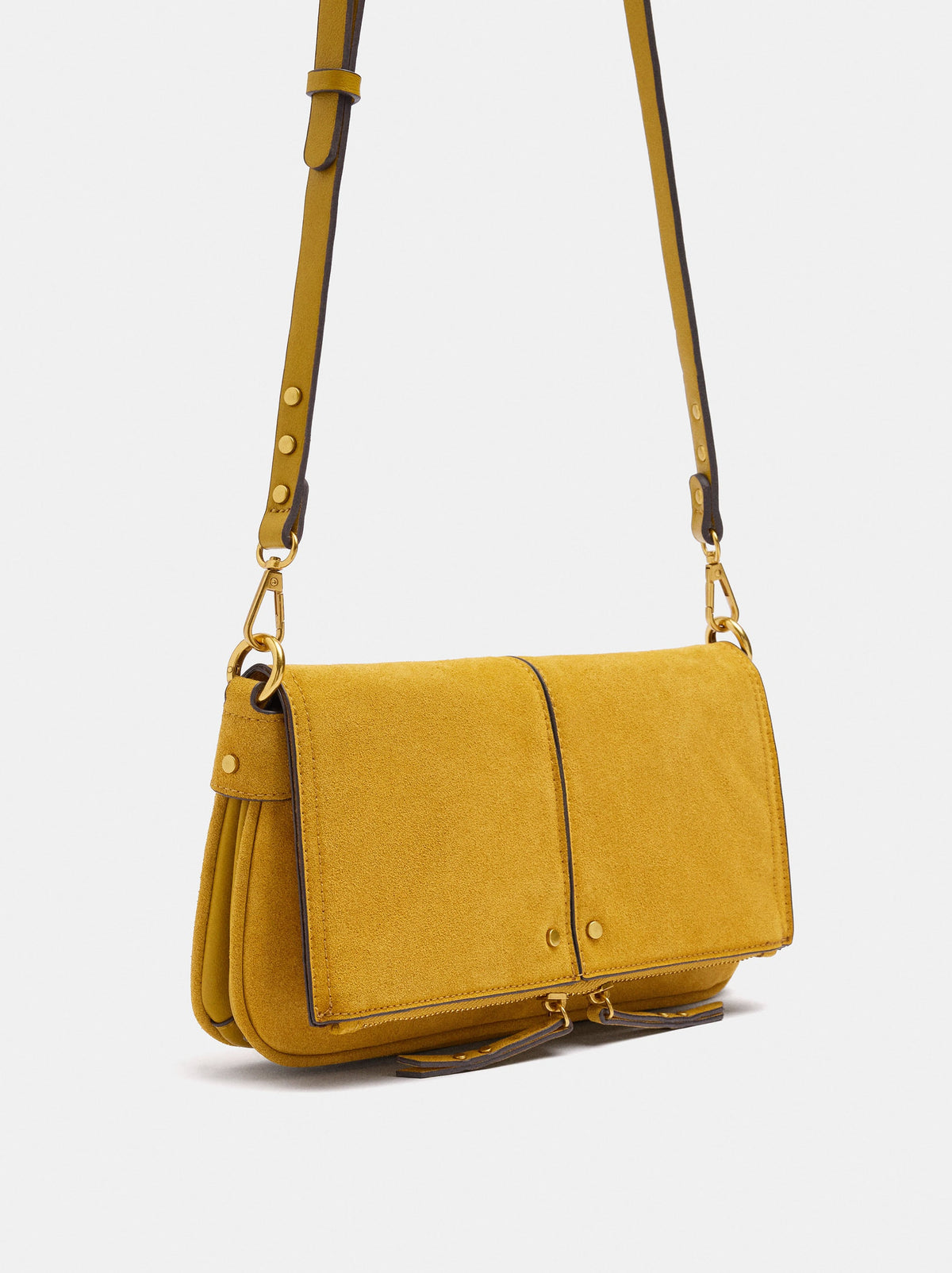 Leather-Effect Handbag With Flap