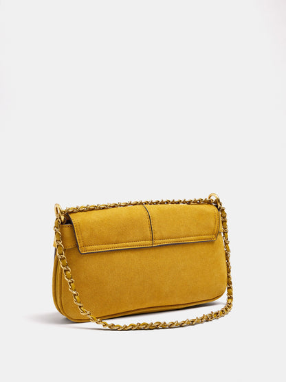 Leather-Effect Handbag With Flap