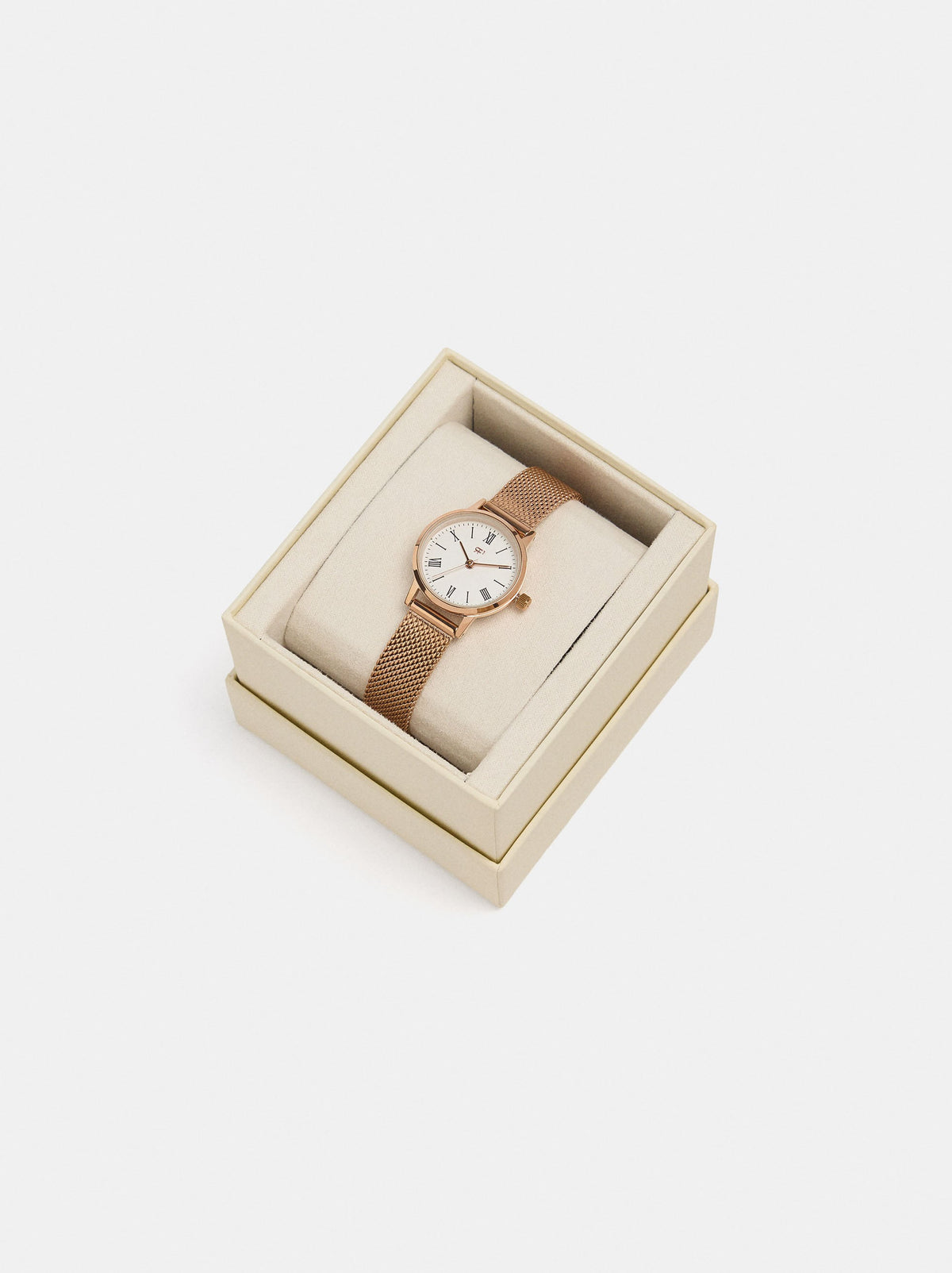 Watch With Stainless Steel Metal Knit
