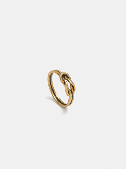 Double-Effect Ring With Knot