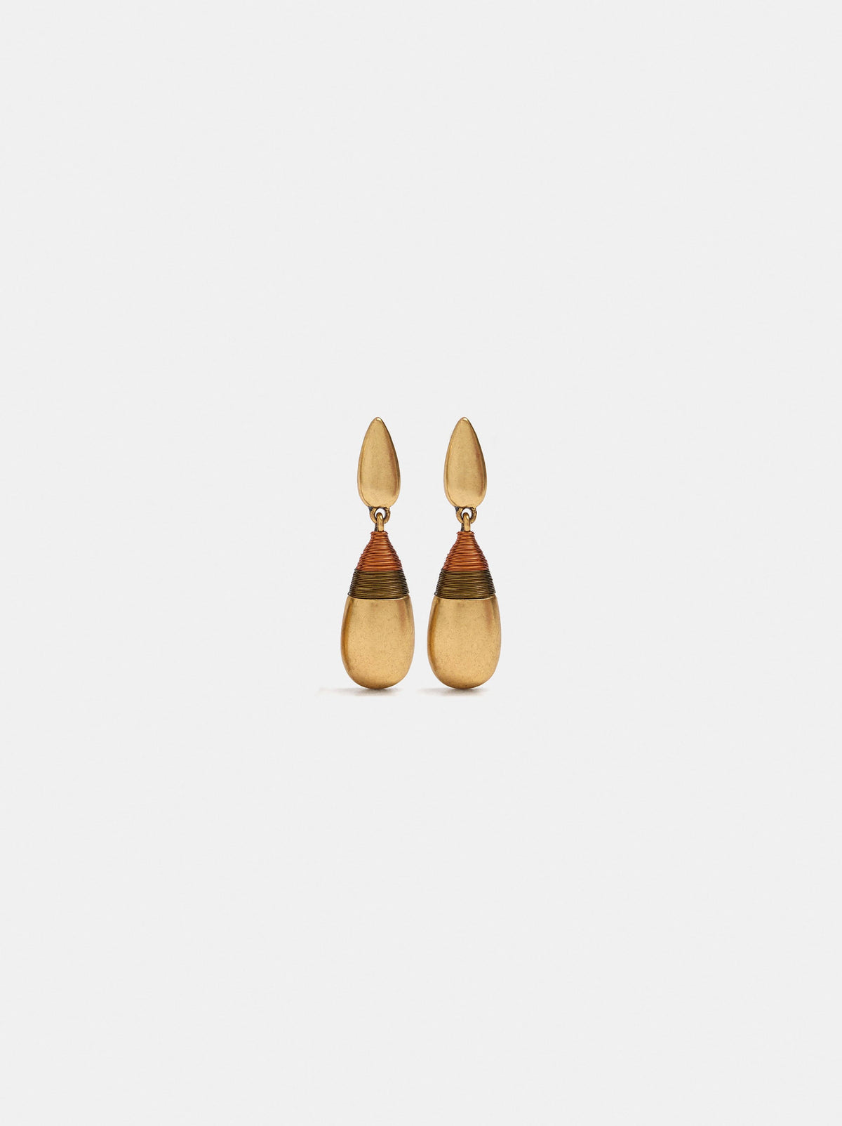 Multicolor Thread Drop Earrings