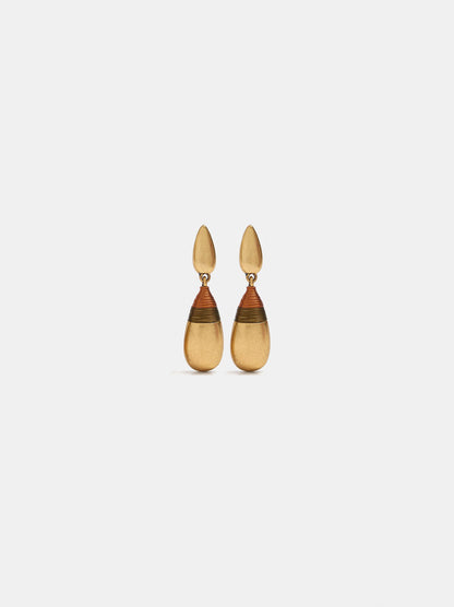 Multicolor Thread Drop Earrings