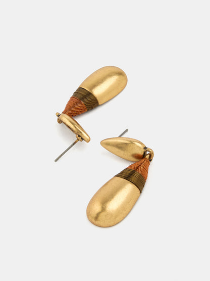 Multicolor Thread Drop Earrings