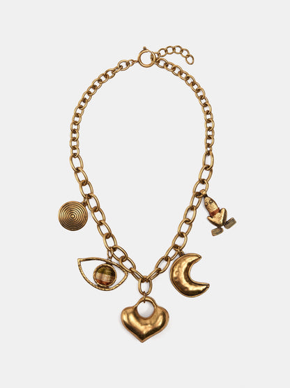 Chain Necklace With Pendants