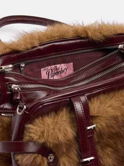 Handbag With Leather Details