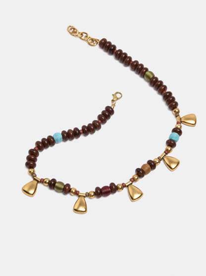 Multicolor Beaded Necklace With Pendants