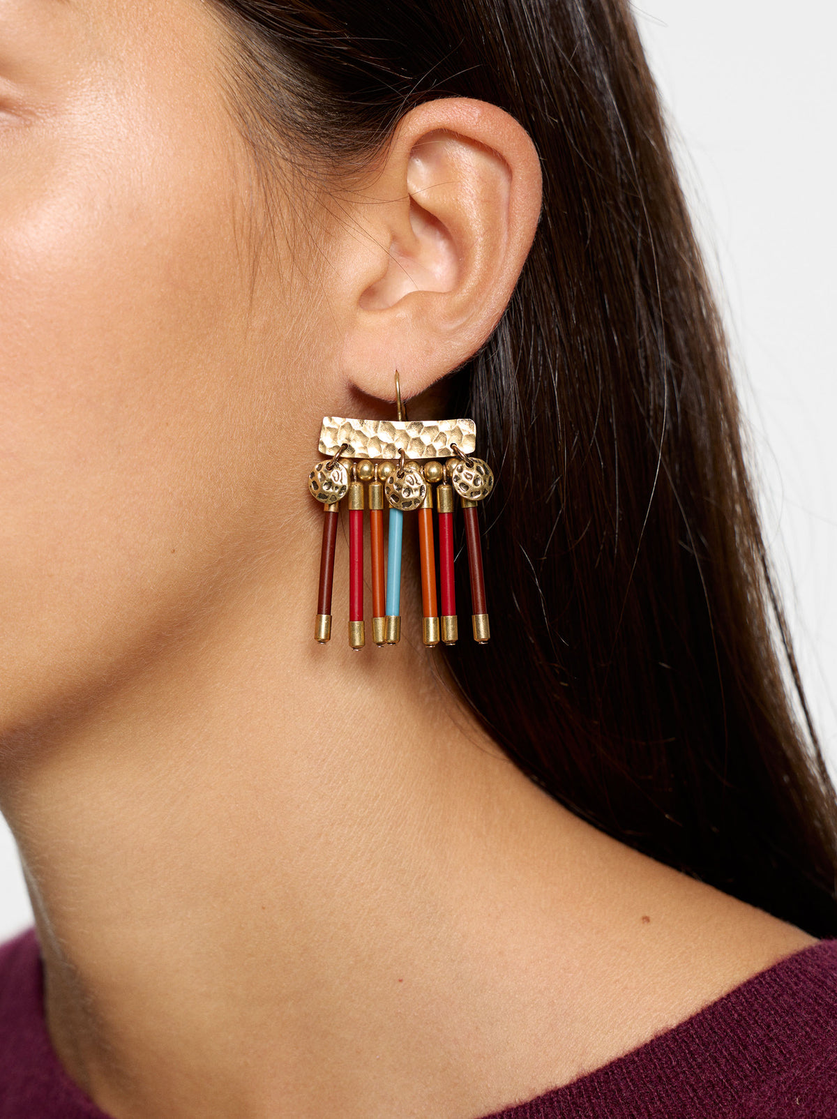 Multicolor Bar Earrings