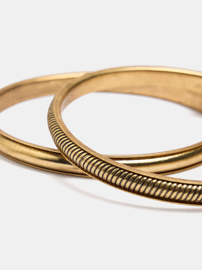 Set Of Thin Rigid Bracelets