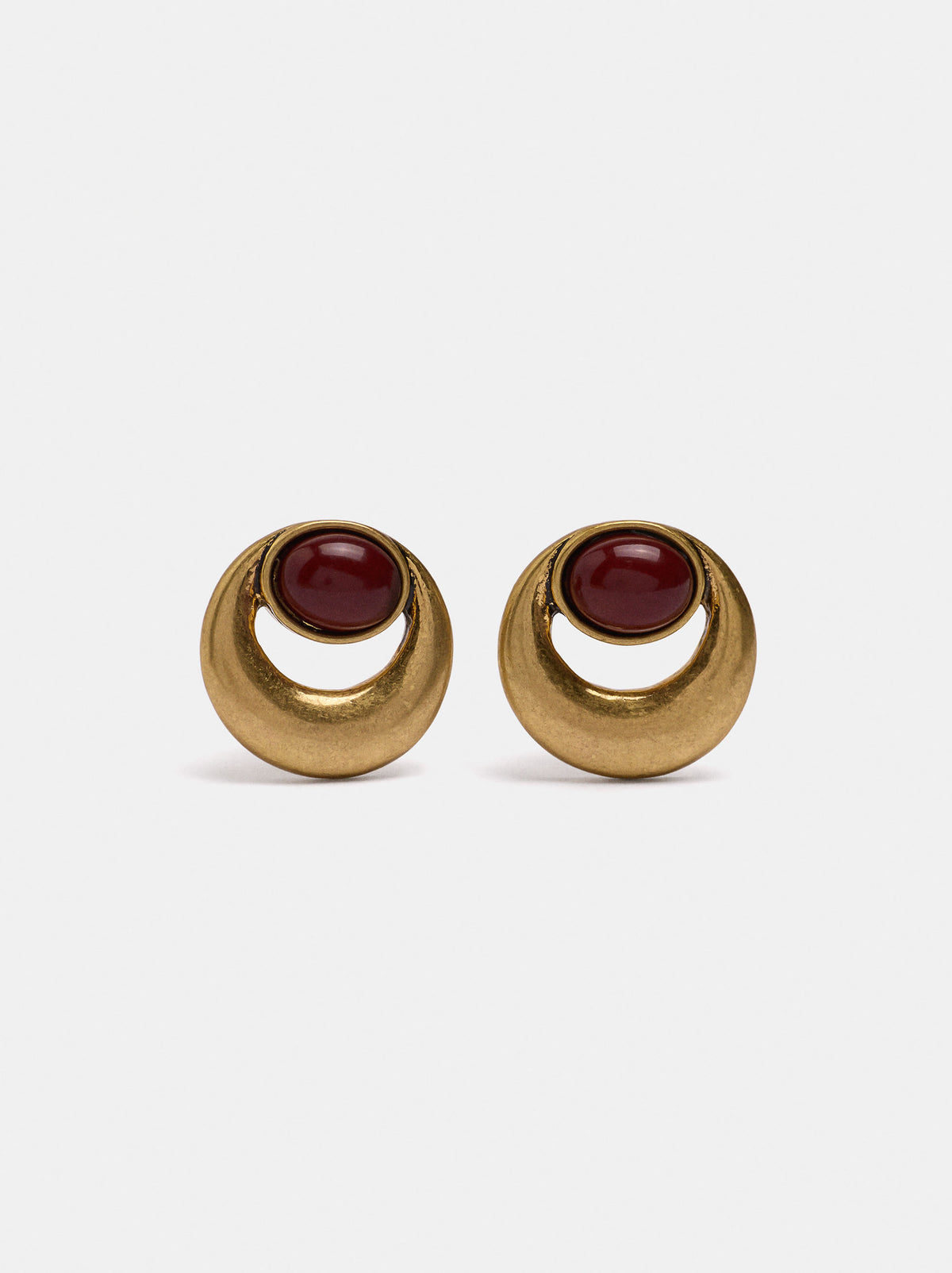 Round Resin Earrings