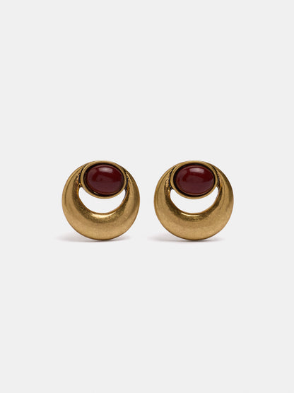 Round Resin Earrings