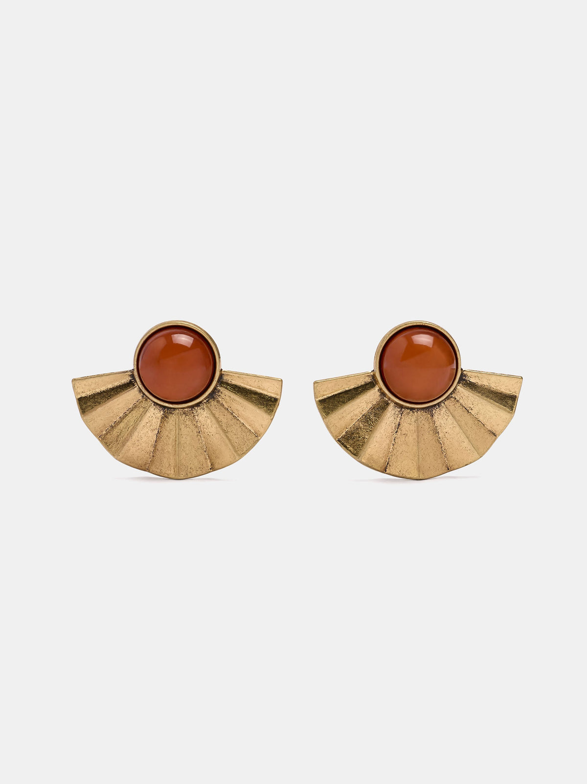 Resin Fan Earrings