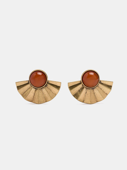 Resin Fan Earrings