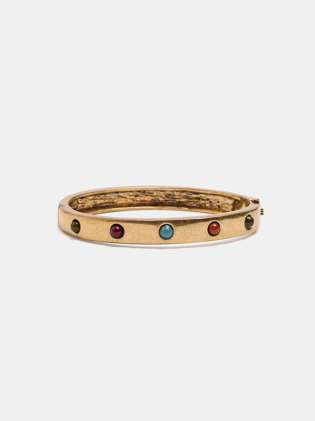 Rigid Bracelet With Resin Details