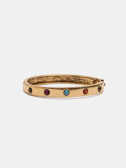 Rigid Bracelet With Resin Details