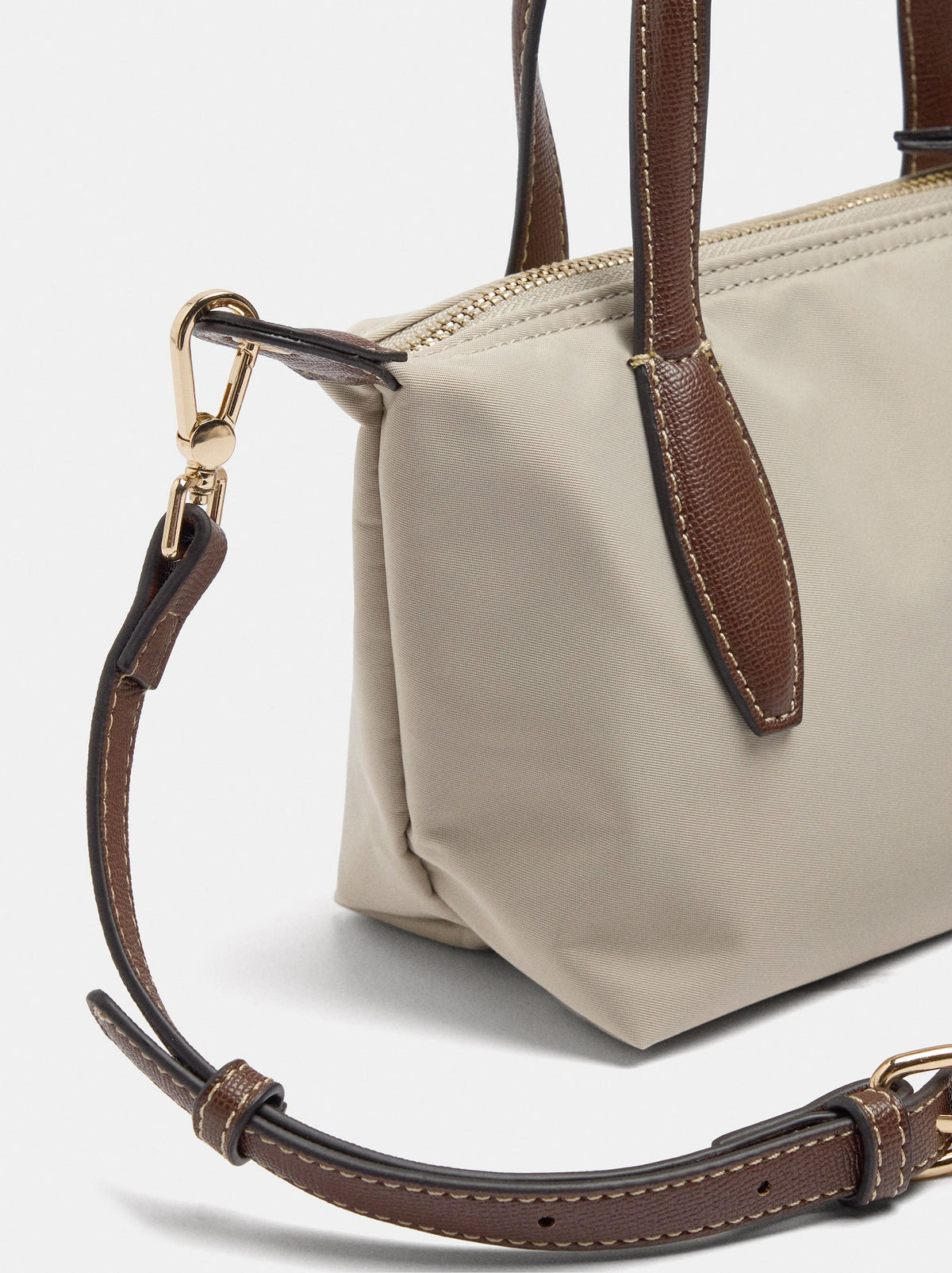 Nylon Tote Bag With Crossbody Bag