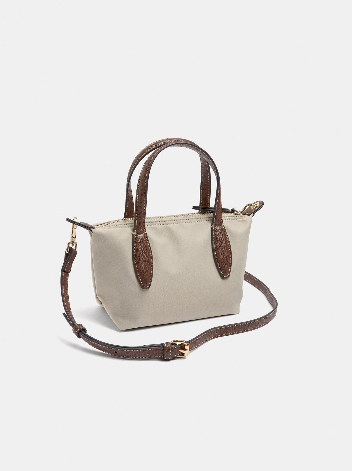 Nylon Tote Bag With Crossbody Bag