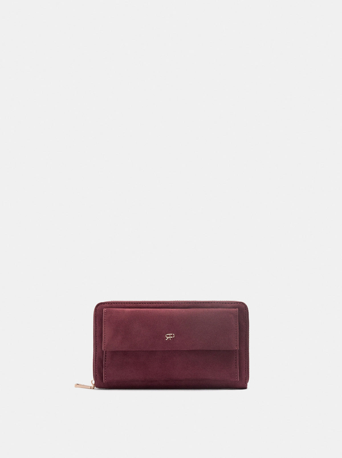 Leather-Effect Wallet With Flap Pocket