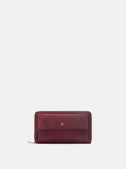 Leather-Effect Wallet With Flap Pocket
