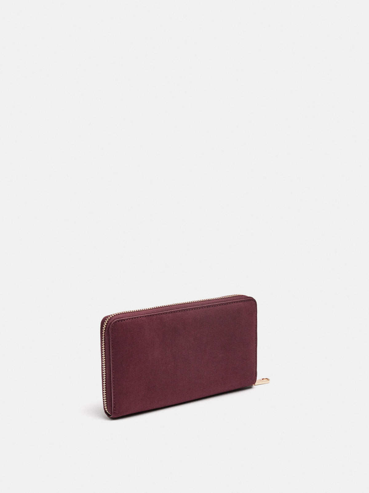 Leather-Effect Wallet With Flap Pocket
