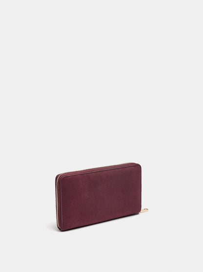 Leather-Effect Wallet With Flap Pocket