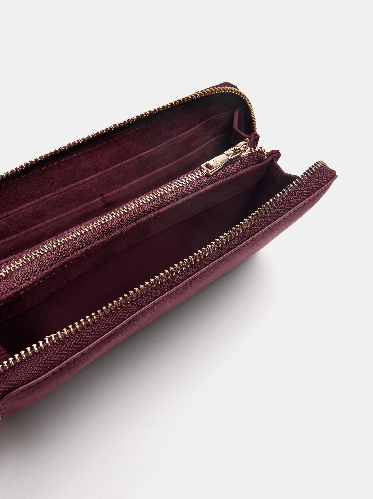 Leather-Effect Wallet With Flap Pocket